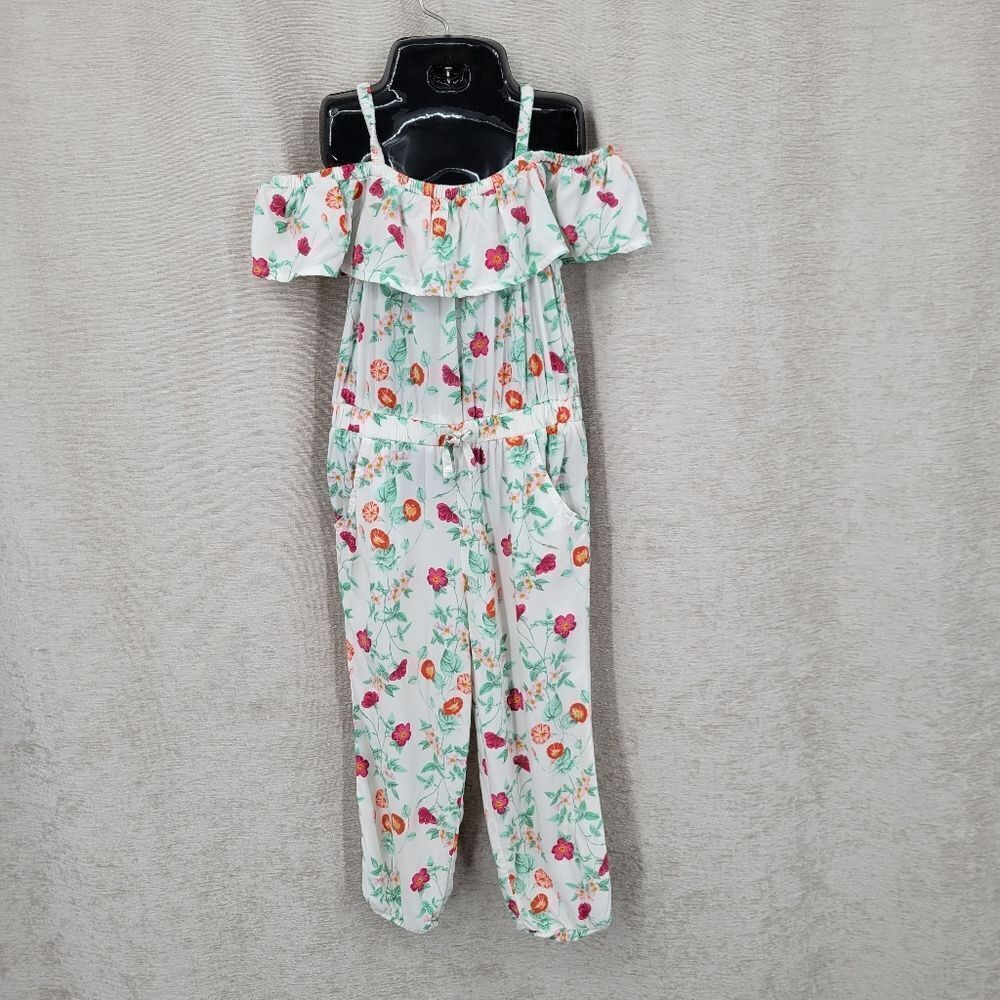 Old Navy Girls Floral Off Shoulder Kids Jumpsuit